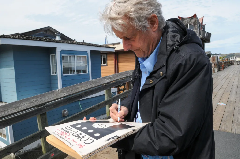 When I met Ted Neslon in Sausalito in 2012.